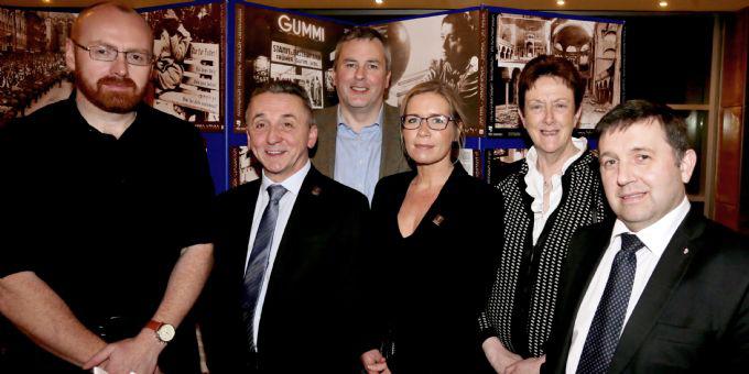 Pictured on 26th January, 2017 at The Evening of Reflection for International Holocaust Memorial Day organized by Causeway Coast and Glens Borough Council, Northern Ireland are (left to right):
